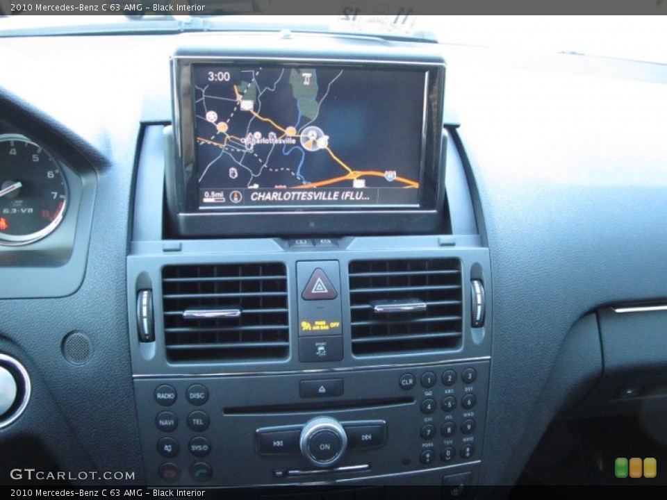 Black Interior Navigation for the 2010 Mercedes-Benz C 63 AMG #57627790
