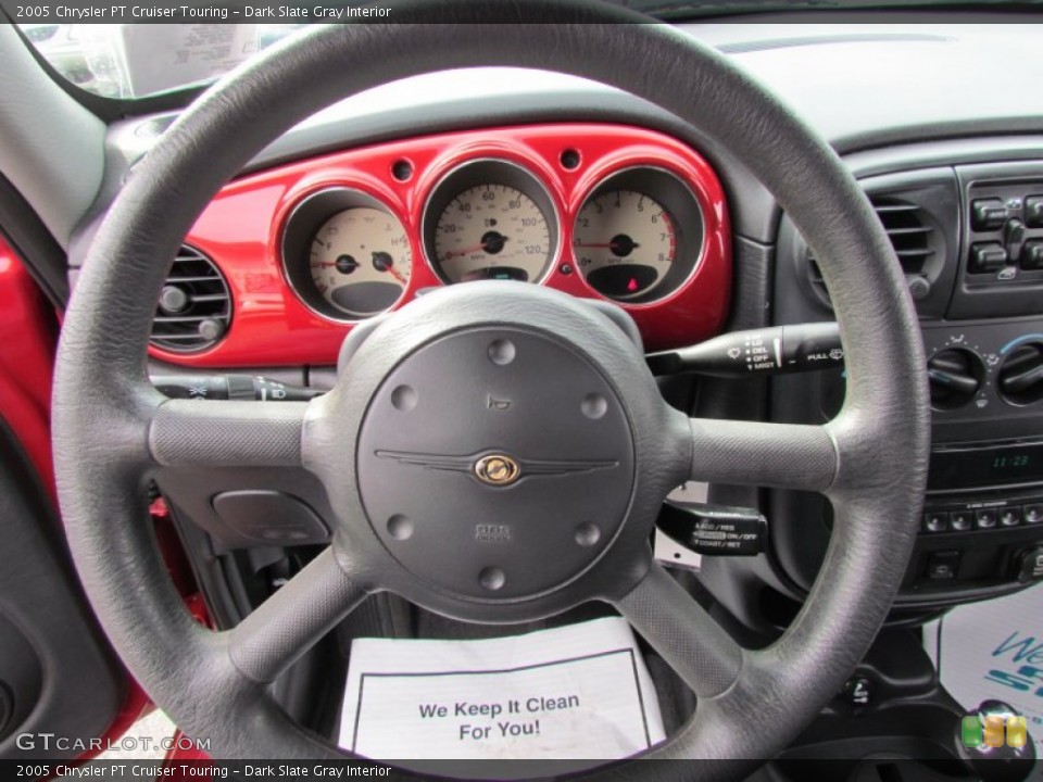 Dark Slate Gray Interior Steering Wheel for the 2005 Chrysler PT Cruiser Touring #57628279