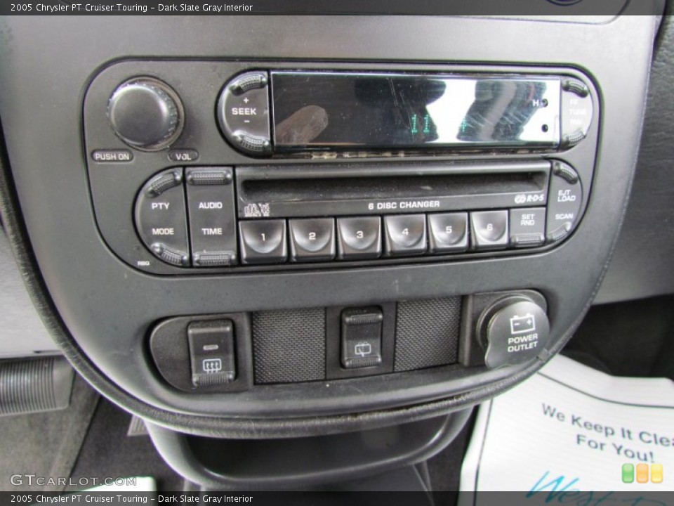 Dark Slate Gray Interior Audio System for the 2005 Chrysler PT Cruiser Touring #57628306