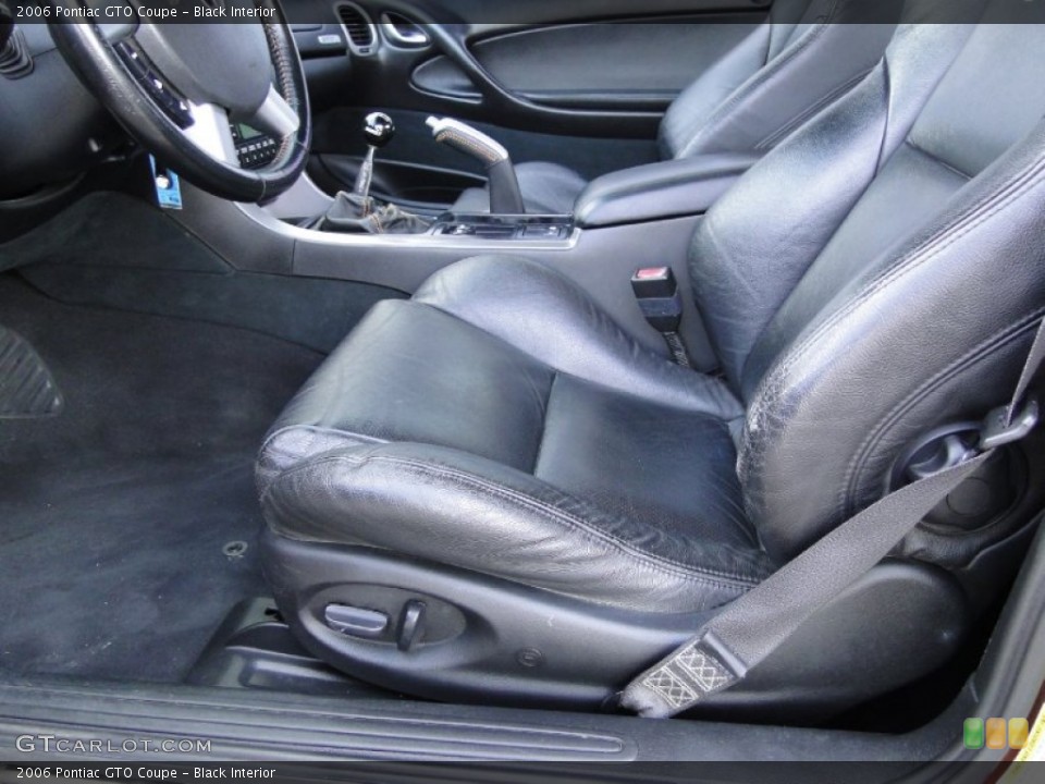Black Interior Photo for the 2006 Pontiac GTO Coupe #57628375