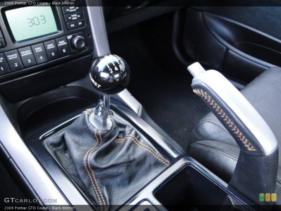 Black Interior Transmission for the 2006 Pontiac GTO Coupe #57628444