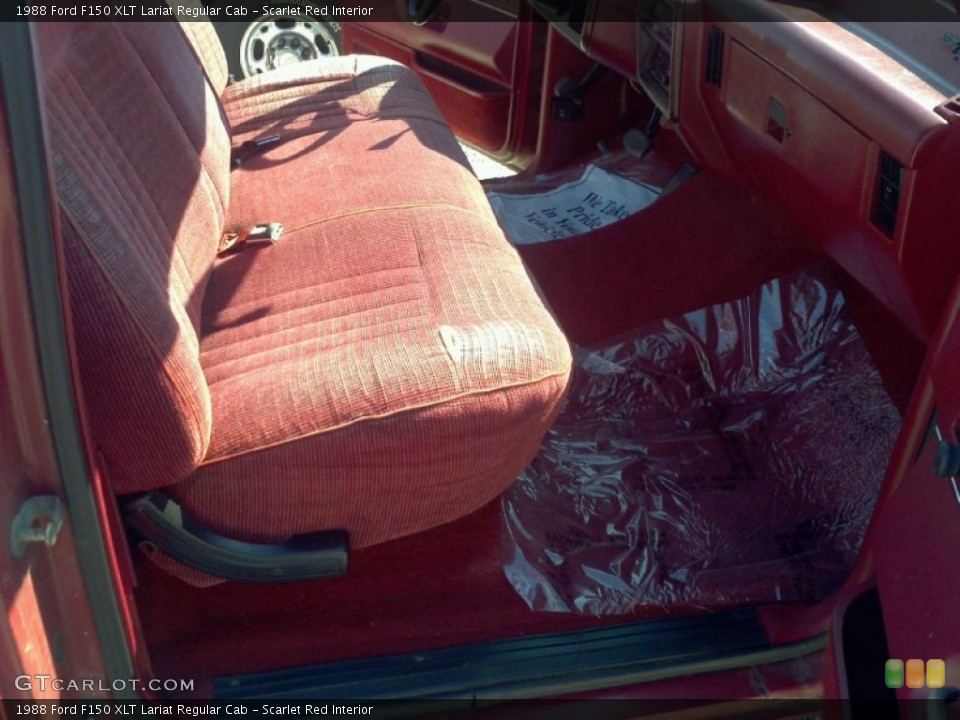 Scarlet Red 1988 Ford F150 Interiors