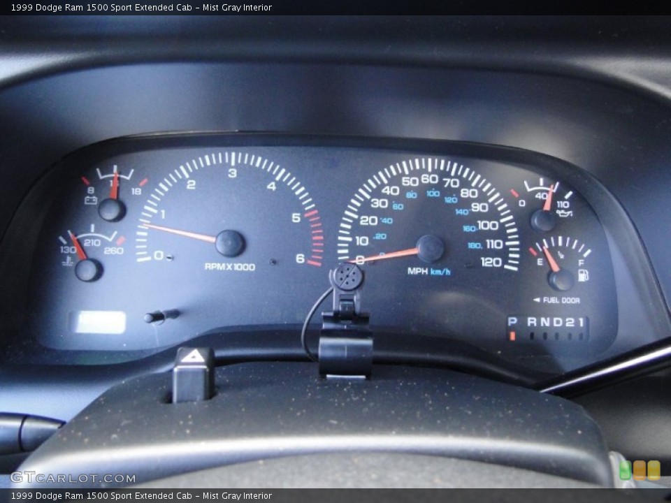 Mist Gray Interior Gauges for the 1999 Dodge Ram 1500 Sport Extended Cab #57629224