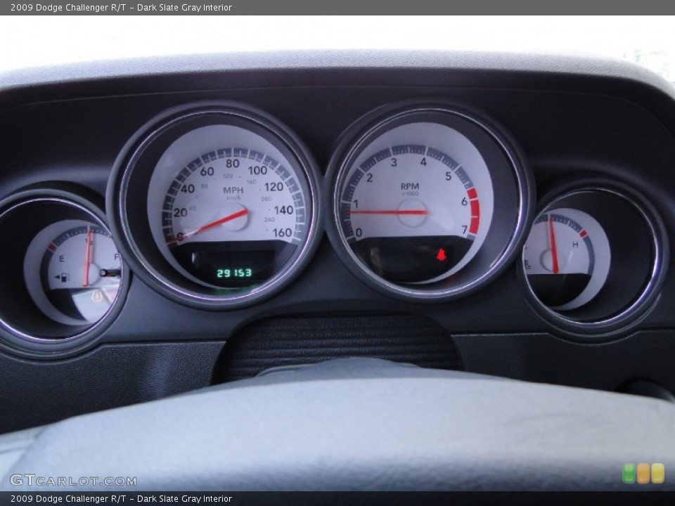 Dark Slate Gray Interior Gauges for the 2009 Dodge Challenger R/T #57630259