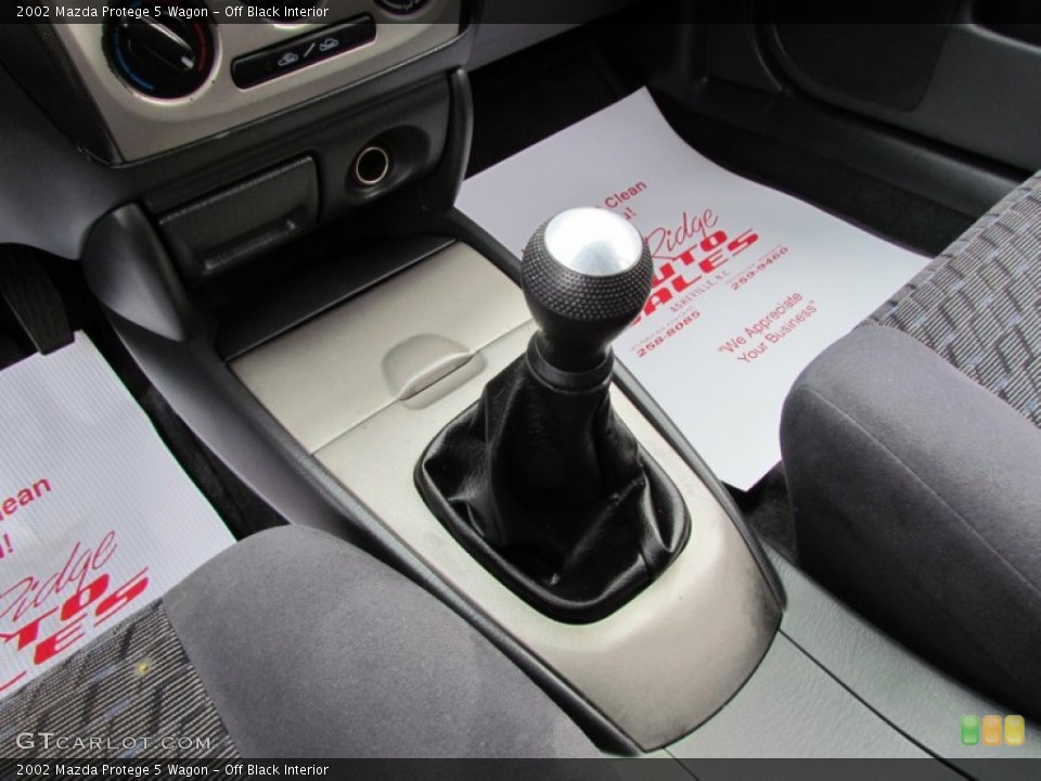 Off Black Interior Transmission for the 2002 Mazda Protege 5 Wagon #57631765