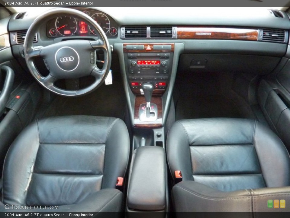 Ebony Interior Dashboard for the 2004 Audi A6 2.7T quattro Sedan #57633394