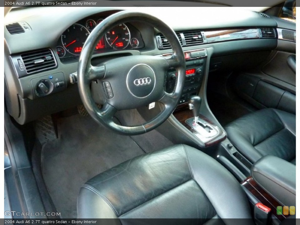 Ebony Interior Prime Interior for the 2004 Audi A6 2.7T quattro Sedan #57633460