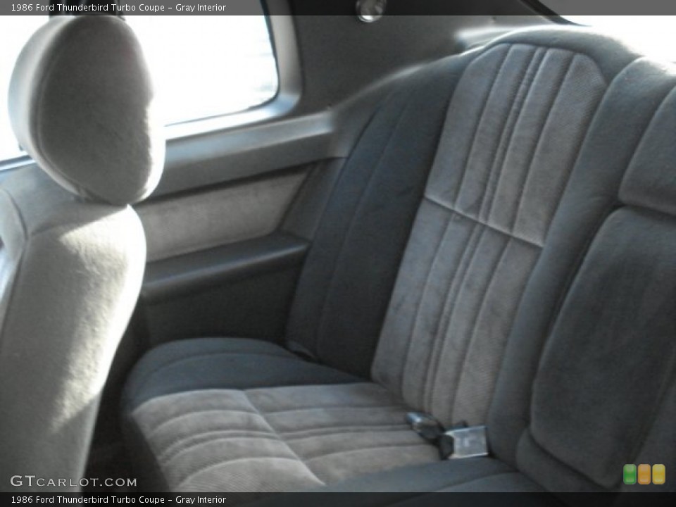Gray Interior Photo for the 1986 Ford Thunderbird Turbo Coupe #57635212