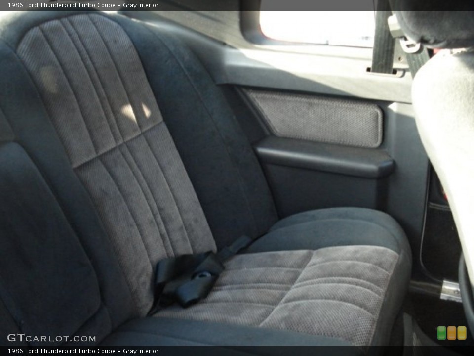 Gray Interior Photo for the 1986 Ford Thunderbird Turbo Coupe #57635224