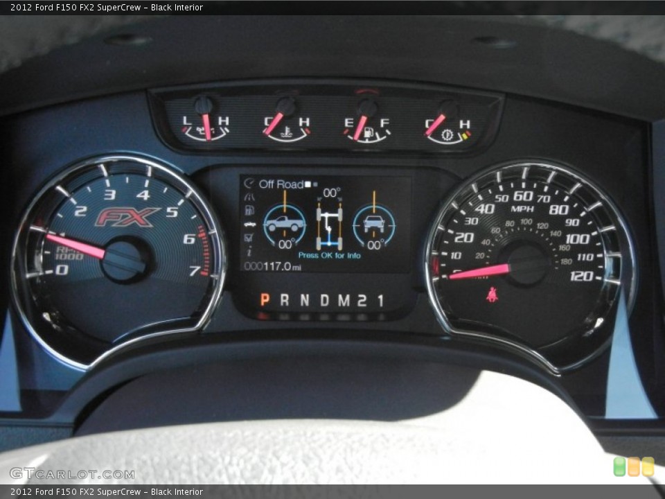 Black Interior Gauges for the 2012 Ford F150 FX2 SuperCrew #57636853