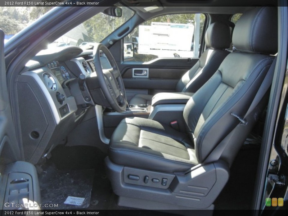 Black Interior Photo for the 2012 Ford F150 Lariat SuperCrew 4x4 #57637296