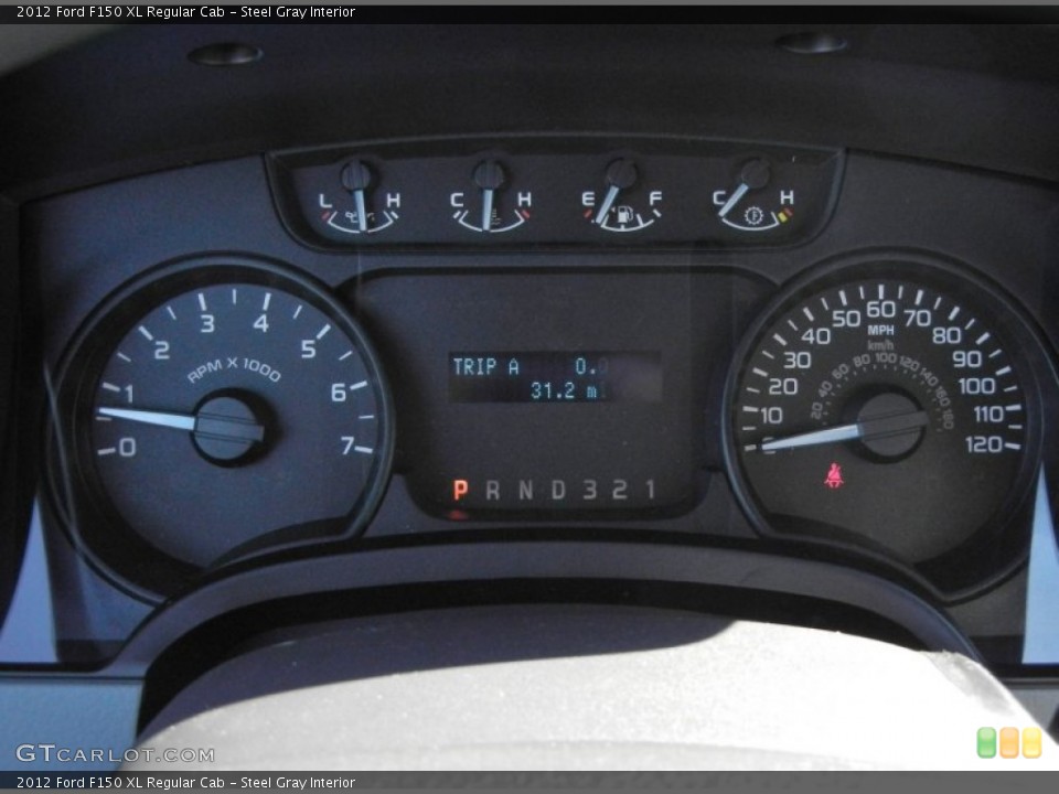 Steel Gray Interior Gauges for the 2012 Ford F150 XL Regular Cab #57637432