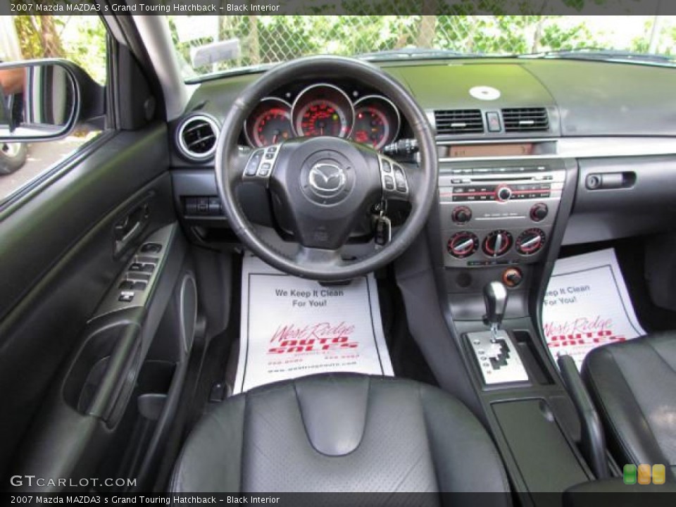 Black Interior Dashboard for the 2007 Mazda MAZDA3 s Grand Touring Hatchback #57637465