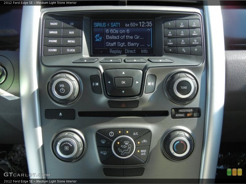 Medium Light Stone Interior Controls for the 2012 Ford Edge SE #57637551