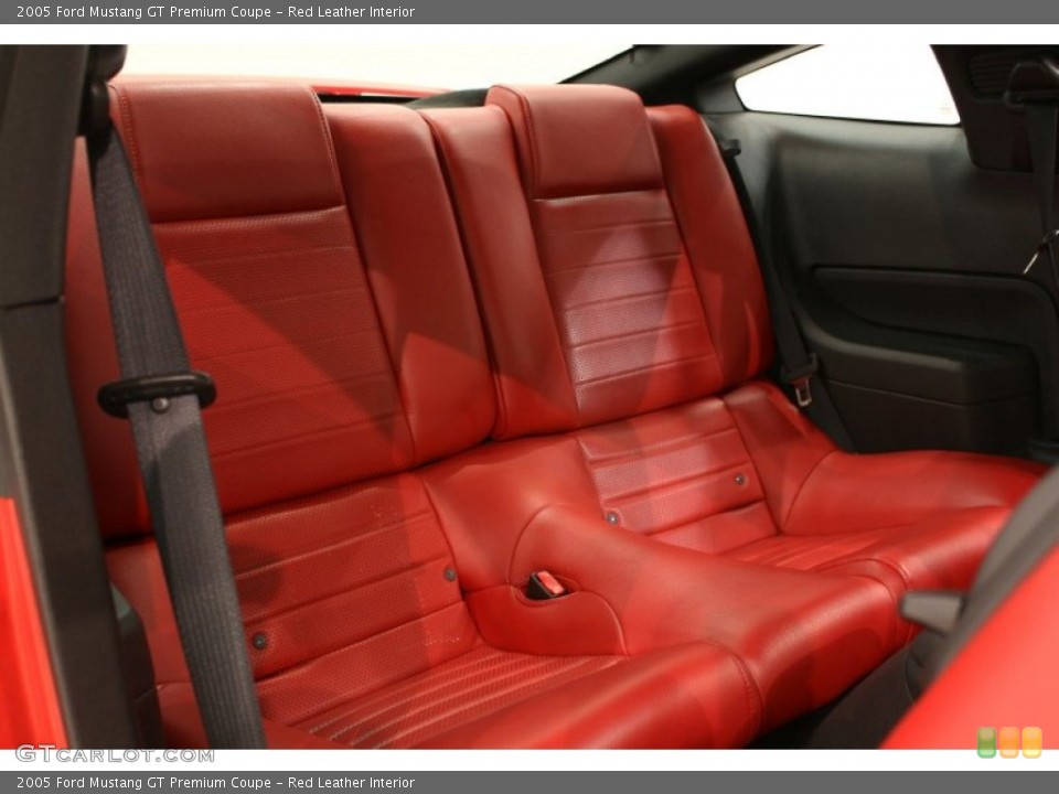 Red Leather Interior Photo for the 2005 Ford Mustang GT Premium Coupe #57638034
