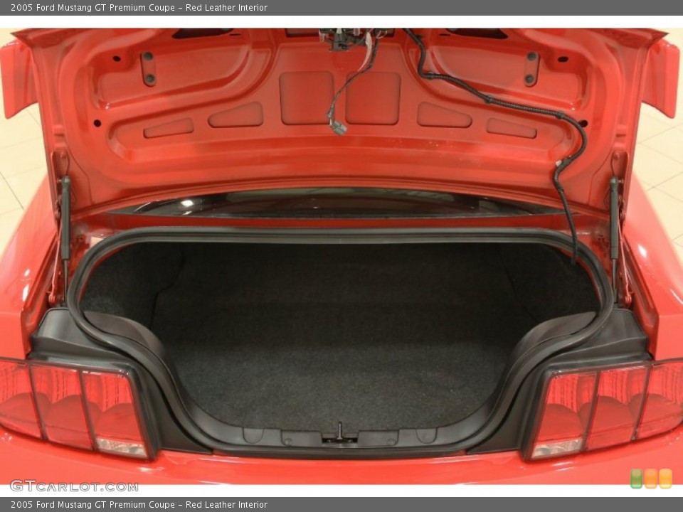 Red Leather Interior Trunk for the 2005 Ford Mustang GT Premium Coupe #57638059