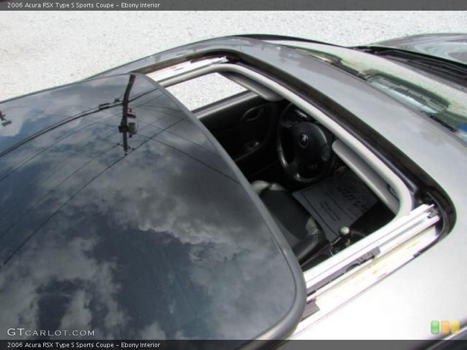Ebony Interior Sunroof for the 2006 Acura RSX Type S Sports Coupe #57638062