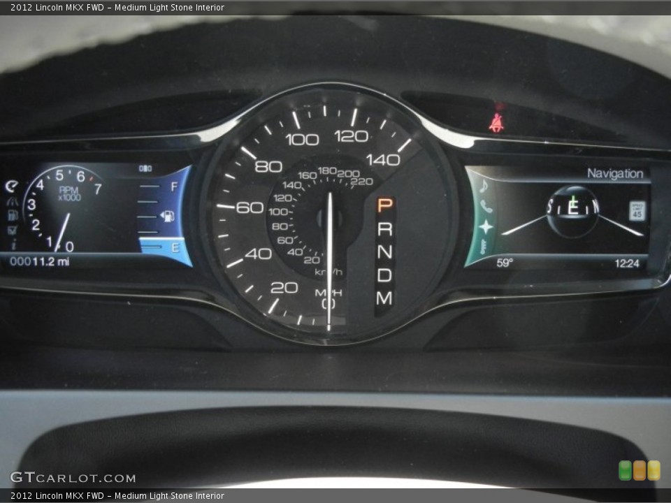 Medium Light Stone Interior Gauges for the 2012 Lincoln MKX FWD #57638095