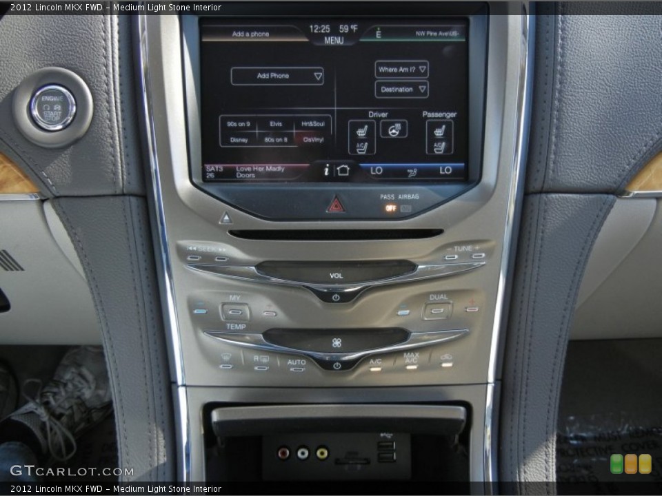 Medium Light Stone Interior Controls for the 2012 Lincoln MKX FWD #57638101