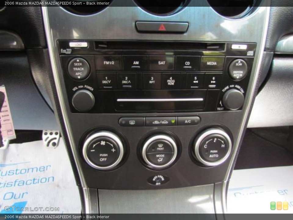 Black Interior Controls for the 2006 Mazda MAZDA6 MAZDASPEED6 Sport #57640186