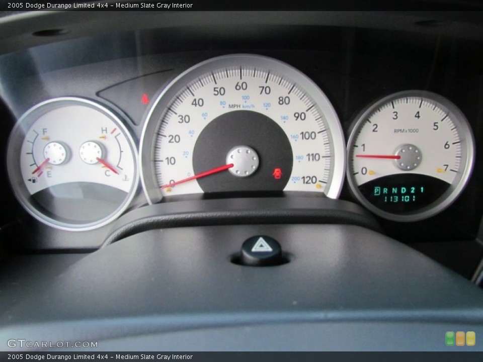 Medium Slate Gray Interior Gauges for the 2005 Dodge Durango Limited 4x4 #57640462