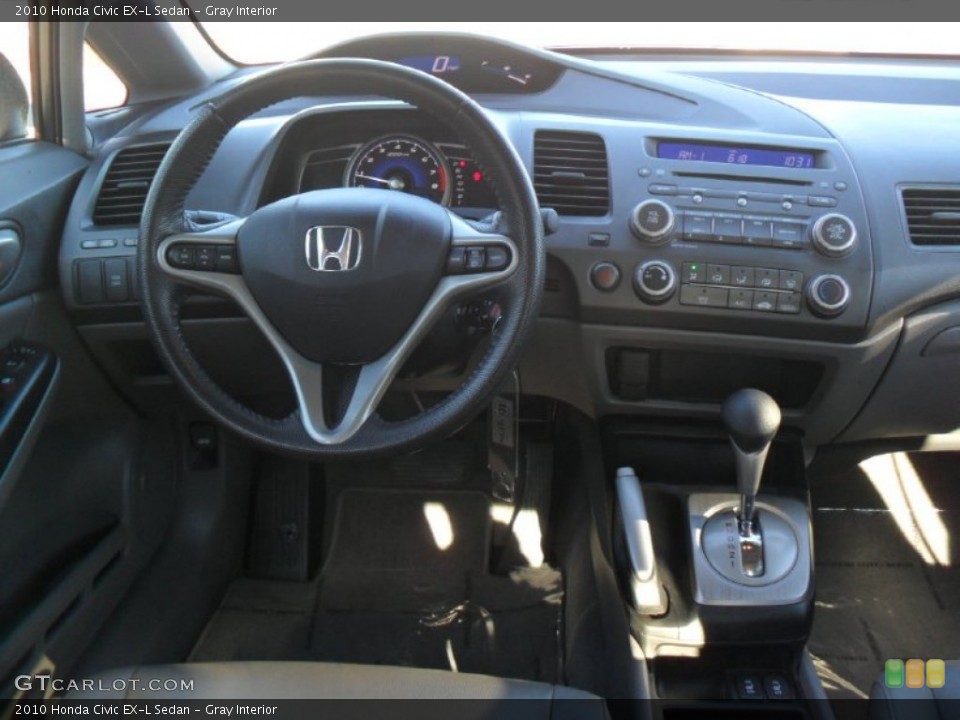 Gray Interior Dashboard for the 2010 Honda Civic EX-L Sedan #57643894