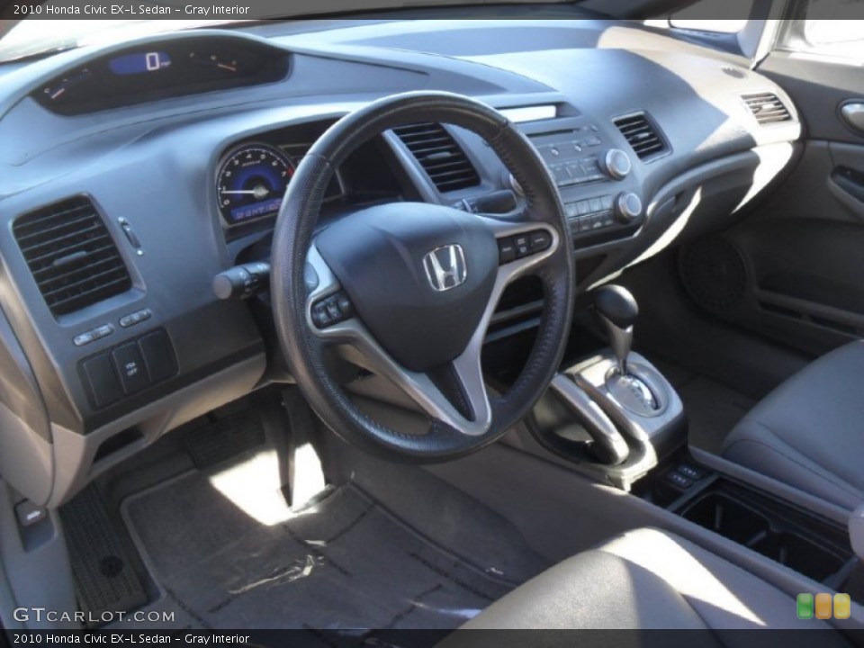 Gray Interior Dashboard for the 2010 Honda Civic EX-L Sedan #57643987