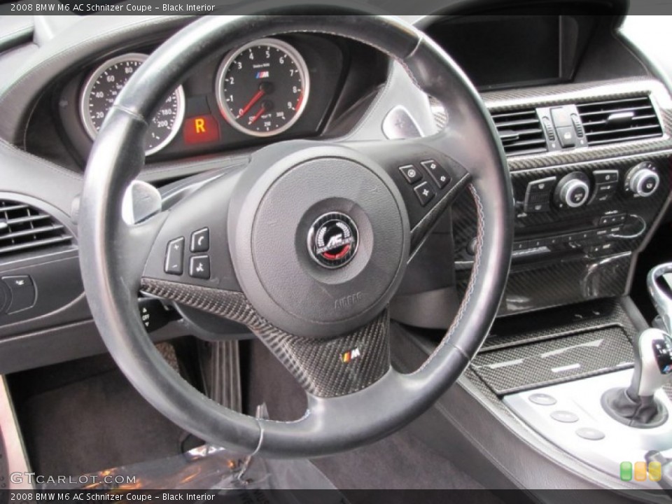Black Interior Steering Wheel for the 2008 BMW M6 AC Schnitzer Coupe #57644515