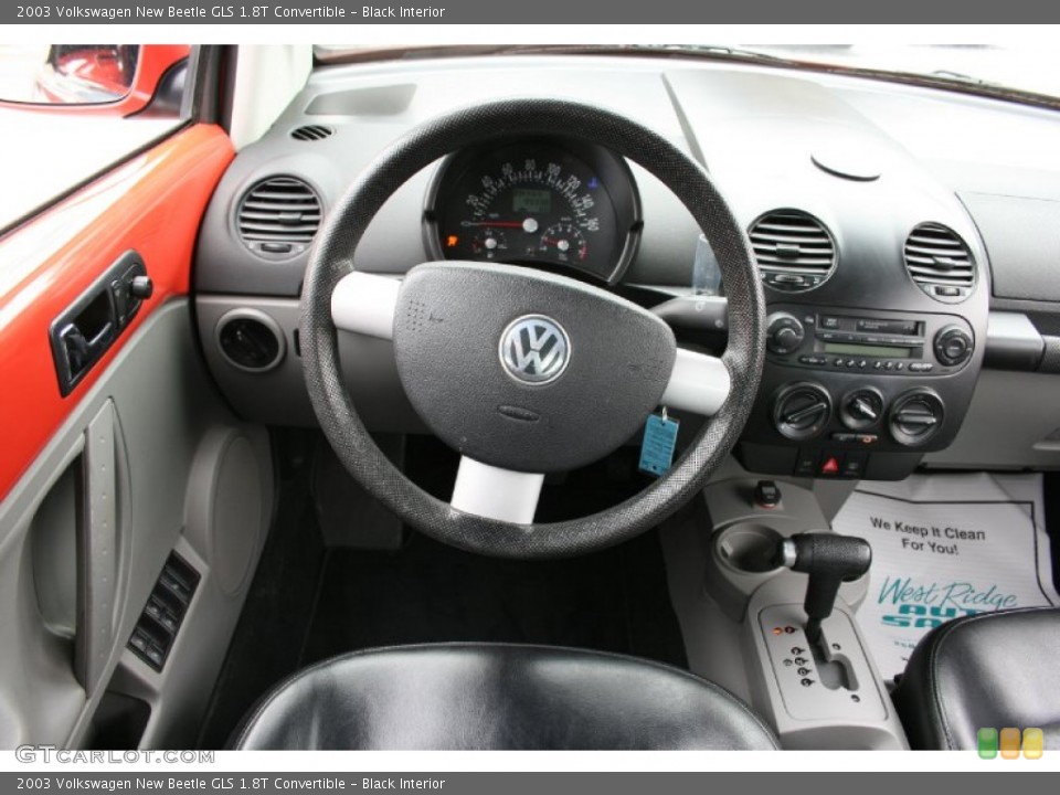 Black Interior Dashboard for the 2003 Volkswagen New Beetle GLS 1.8T Convertible #57646075