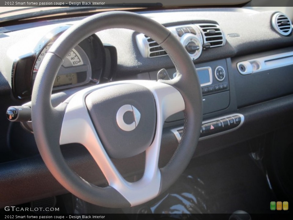 Design Black Interior Steering Wheel for the 2012 Smart fortwo passion coupe #57646189