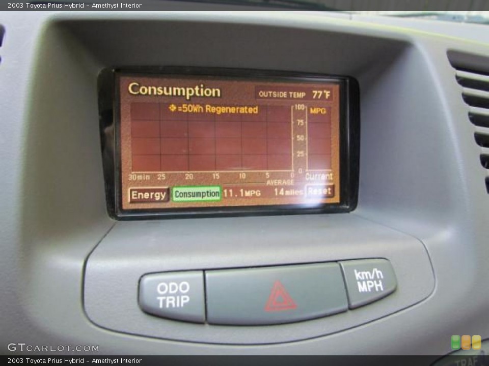 Amethyst Interior Controls for the 2003 Toyota Prius Hybrid #57646516