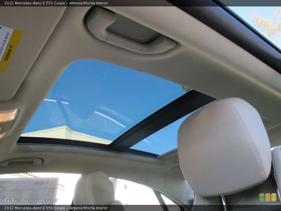 Almond/Mocha Interior Sunroof for the 2012 Mercedes-Benz E 550 Coupe #57646654