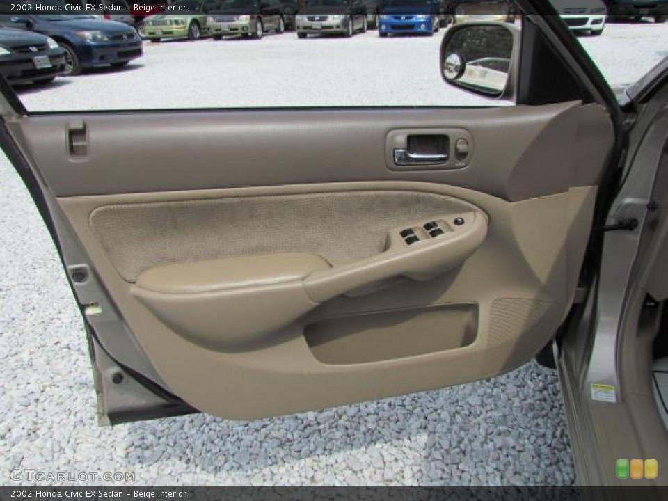 Beige Interior Door Panel for the 2002 Honda Civic EX Sedan #57647113