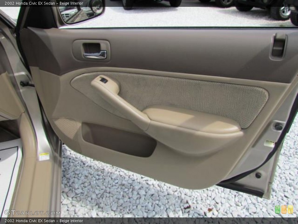 Beige Interior Door Panel for the 2002 Honda Civic EX Sedan #57647191