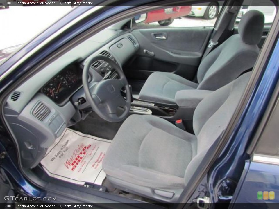 Quartz Gray Interior Photo for the 2002 Honda Accord VP Sedan #57647638