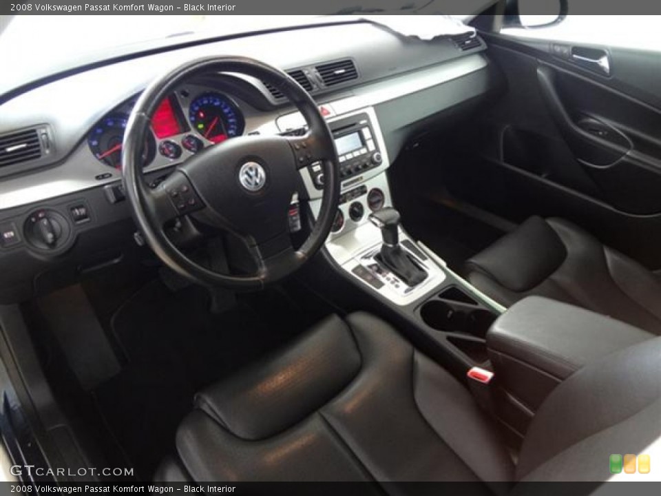 Black Interior Dashboard for the 2008 Volkswagen Passat Komfort Wagon #57647701