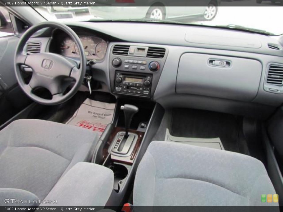 Quartz Gray Interior Dashboard for the 2002 Honda Accord VP Sedan #57647725