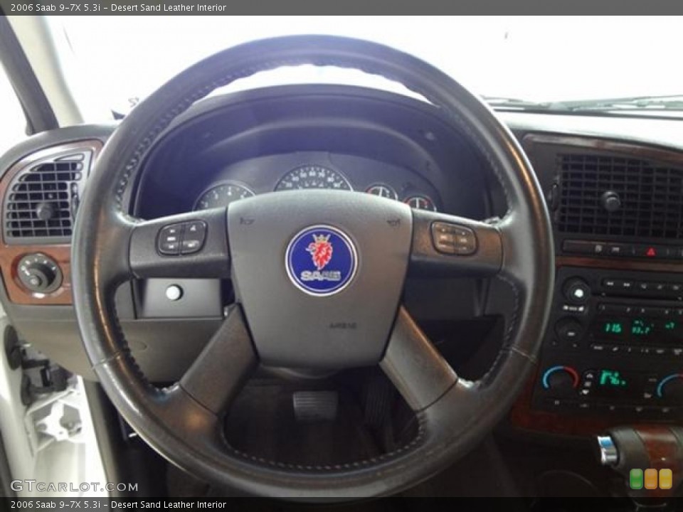 Desert Sand Leather Interior Steering Wheel for the 2006 Saab 9-7X 5.3i #57648031