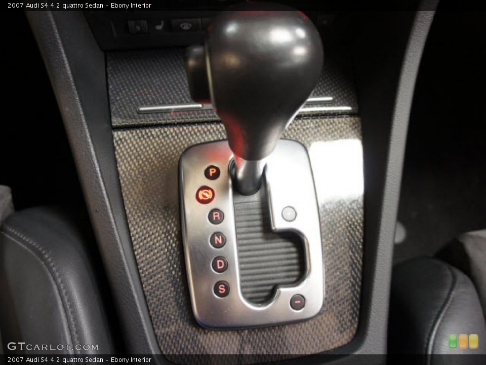 Ebony Interior Transmission for the 2007 Audi S4 4.2 quattro Sedan #57648859