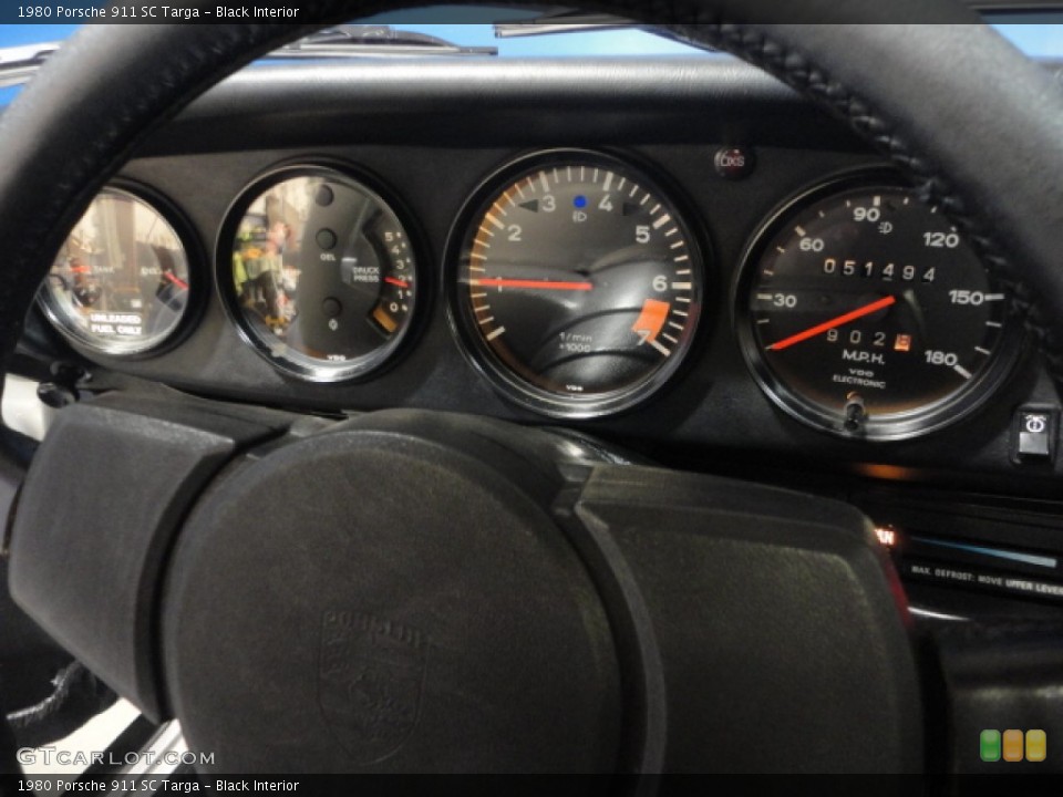 Black Interior Gauges for the 1980 Porsche 911 SC Targa #57653113