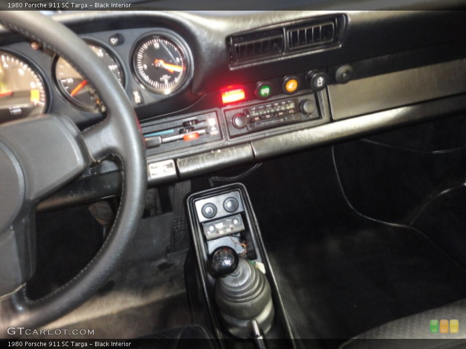 Black Interior Controls for the 1980 Porsche 911 SC Targa #57653122