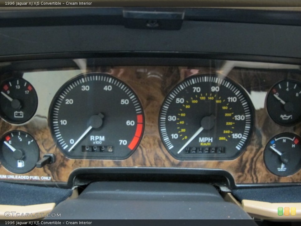 Cream Interior Gauges for the 1996 Jaguar XJ XJS Convertible #57654844