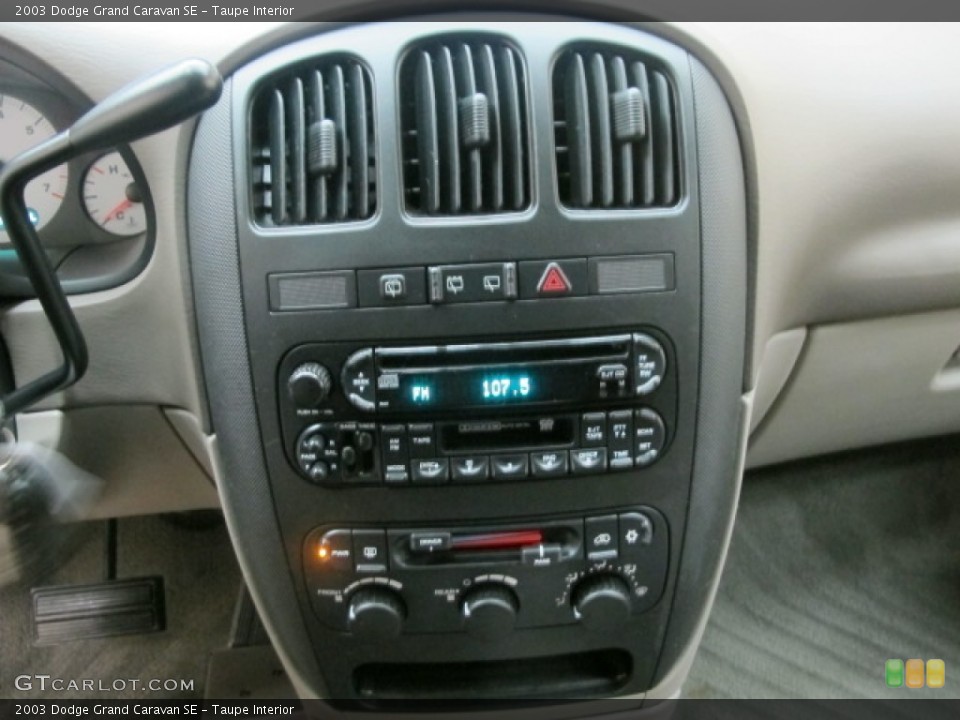 Taupe Interior Controls for the 2003 Dodge Grand Caravan SE #57655581