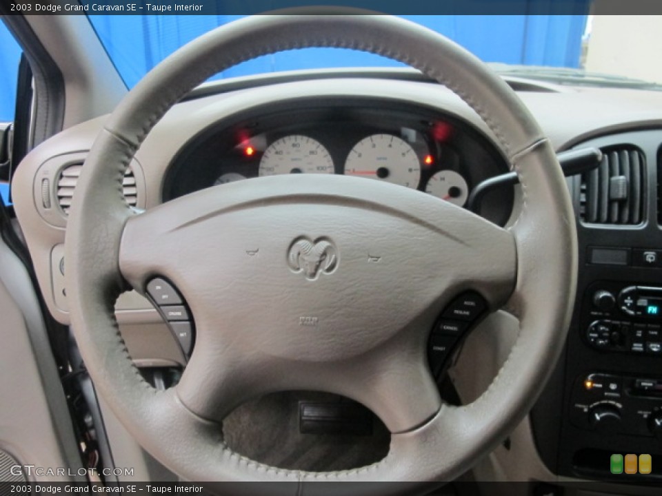 Taupe Interior Steering Wheel for the 2003 Dodge Grand Caravan SE #57655603