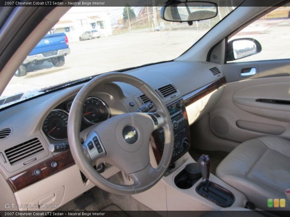 Neutral Beige Interior Dashboard for the 2007 Chevrolet Cobalt LTZ Sedan #57657229