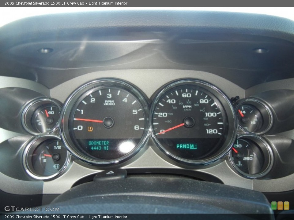 Light Titanium Interior Gauges for the 2009 Chevrolet Silverado 1500 LT Crew Cab #57657521