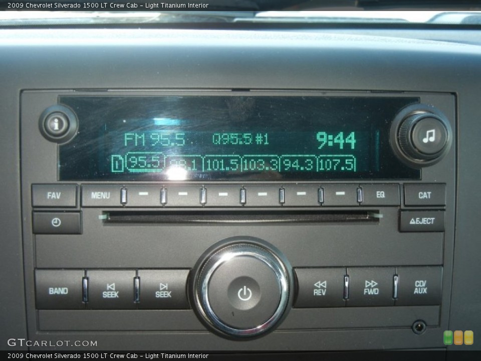 Light Titanium Interior Audio System for the 2009 Chevrolet Silverado 1500 LT Crew Cab #57657545