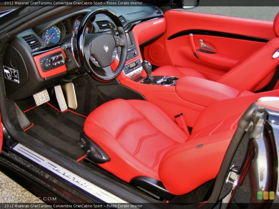 Rosso Corallo Interior Photo for the 2012 Maserati GranTurismo Convertible GranCabrio Sport #57658397