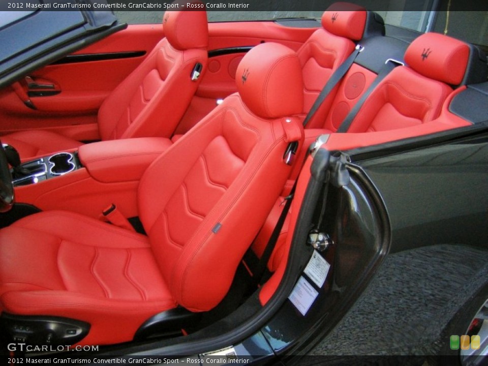 Rosso Corallo Interior Photo for the 2012 Maserati GranTurismo Convertible GranCabrio Sport #57658406