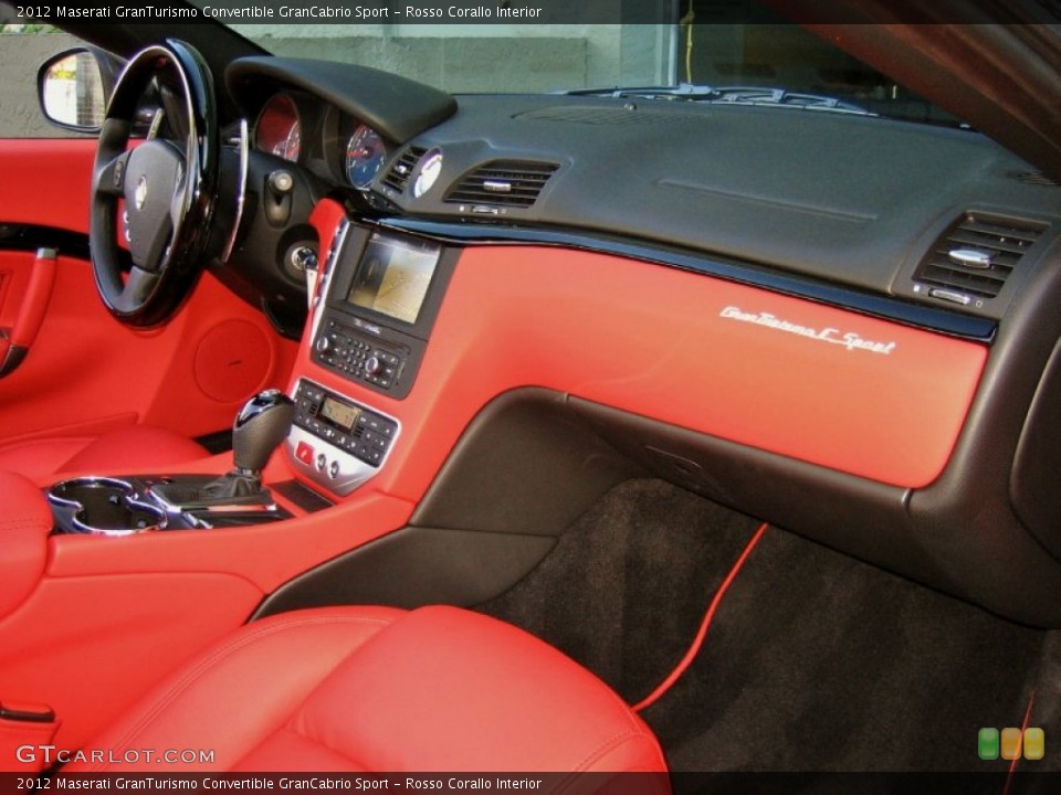 Rosso Corallo Interior Dashboard for the 2012 Maserati GranTurismo Convertible GranCabrio Sport #57658493